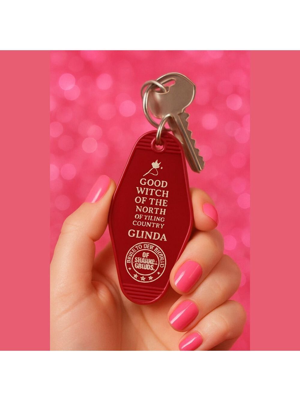 FINAL ONE!!! ($8) Wicked Glinda Keychain